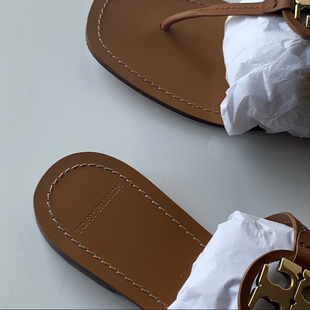 ‼️SOLD‼️Tory Burch,  Miller Leather Thong Sandals - Picture 5 of 12